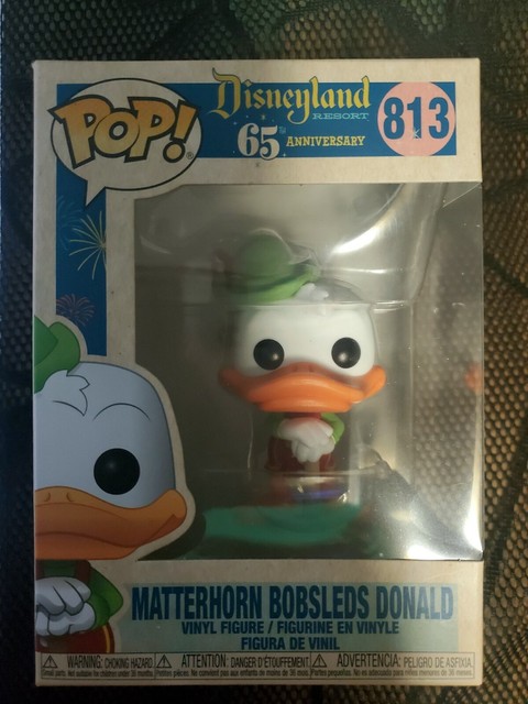Funko Pop Disneyland 65th Anniversary Donald Lederhosen Matterhorn Bobsleds 813 for sale online