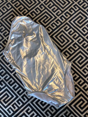 Angela Frost, Asymmetric Shimmer One Piece.  NWOT.  Size 6X