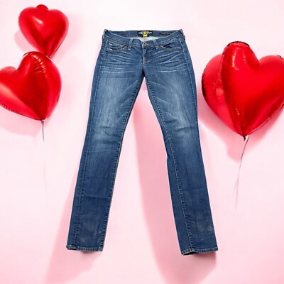 LUCKY BRAND CHARLIE SKINNY Women 4/27 Stretch Denim Dark Wash Blue Jeans 90 s