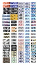 1/64 scale model car assorted USA Minnesota license plates state tags 1:64