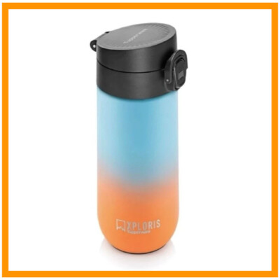 Tupperware Xploris Easy Open Flask 450ml [Orange] | eBay