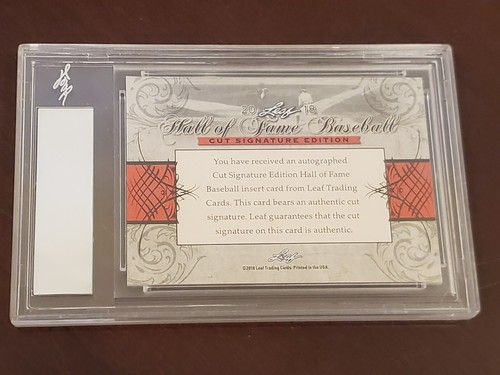 2018 Leaf Cut Signature Al Kaline Hall of Fame Baseball Edition Absolute Beauty - Picture 2 of 2