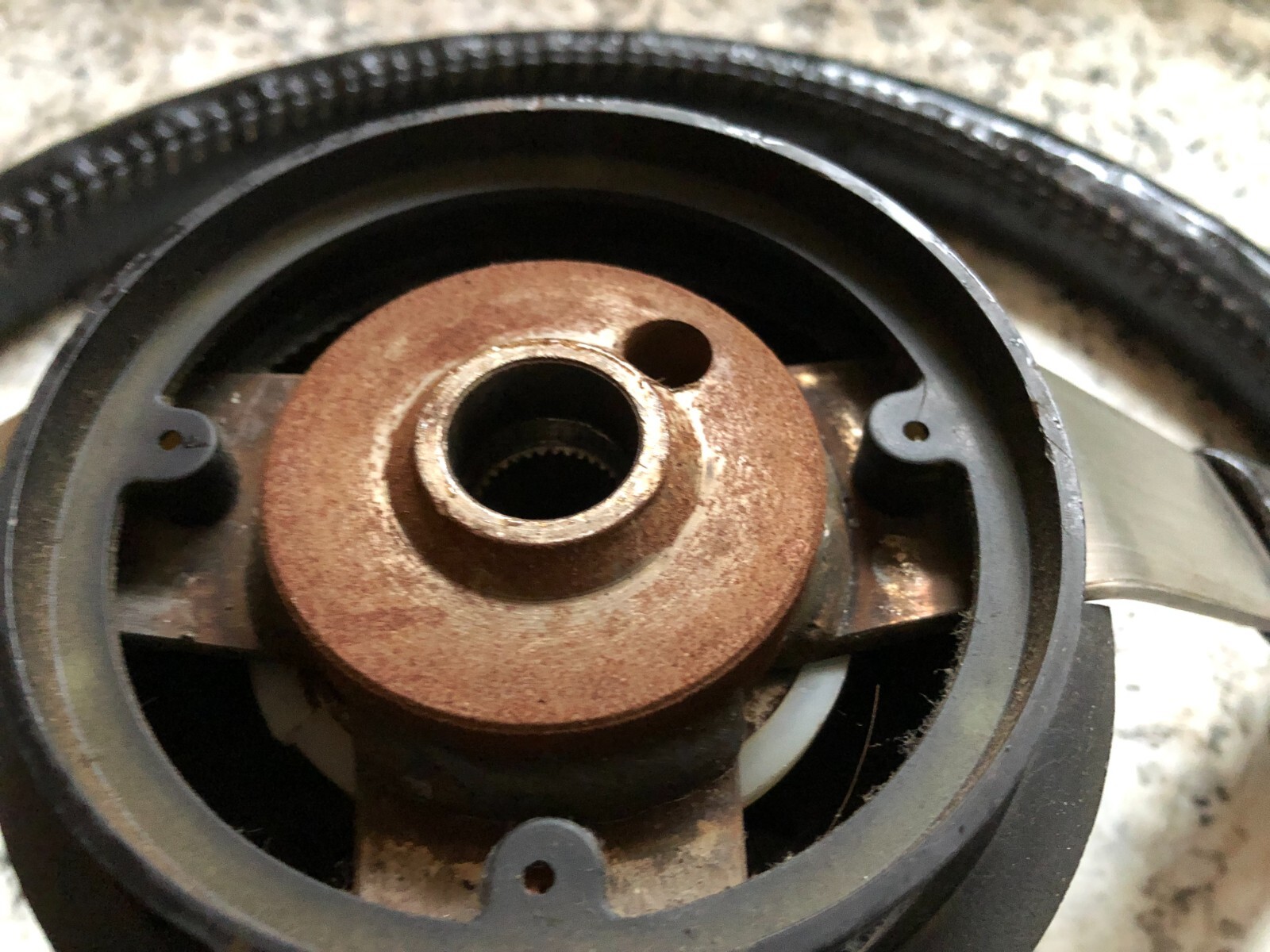 Jeep CJ7 CJ5 LAREDO Steering wheel with horn button & hardware AMC OEM