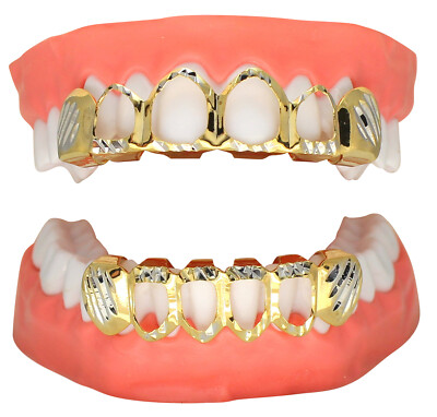 2024 New Wholesale Mens Hip Hop Gold Teeth Silver 925 Grillz Top & Bottom Iced O - Foto 11