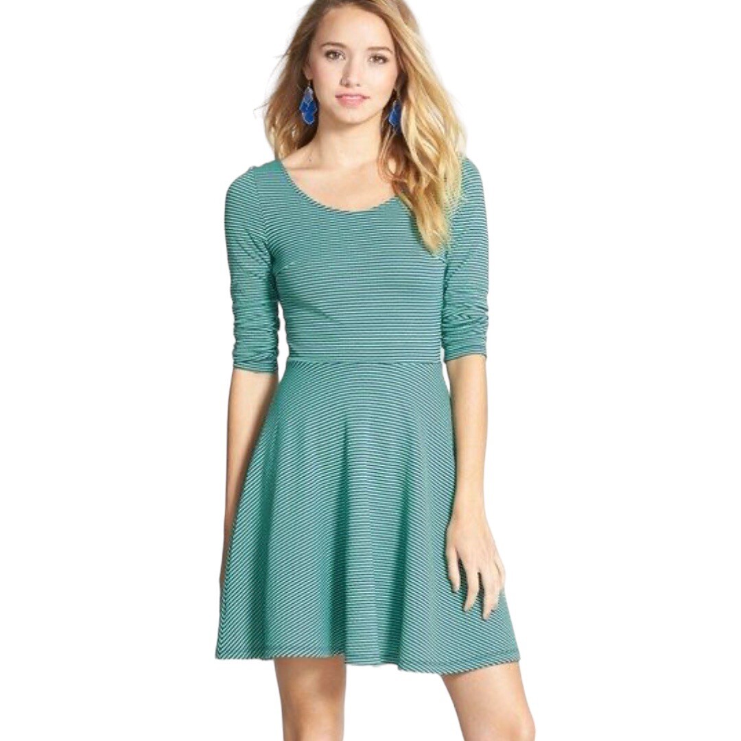 Sleeve Nordstrom Junior Party Dresses Long Sleeve Knit Midi Dress - Main Image