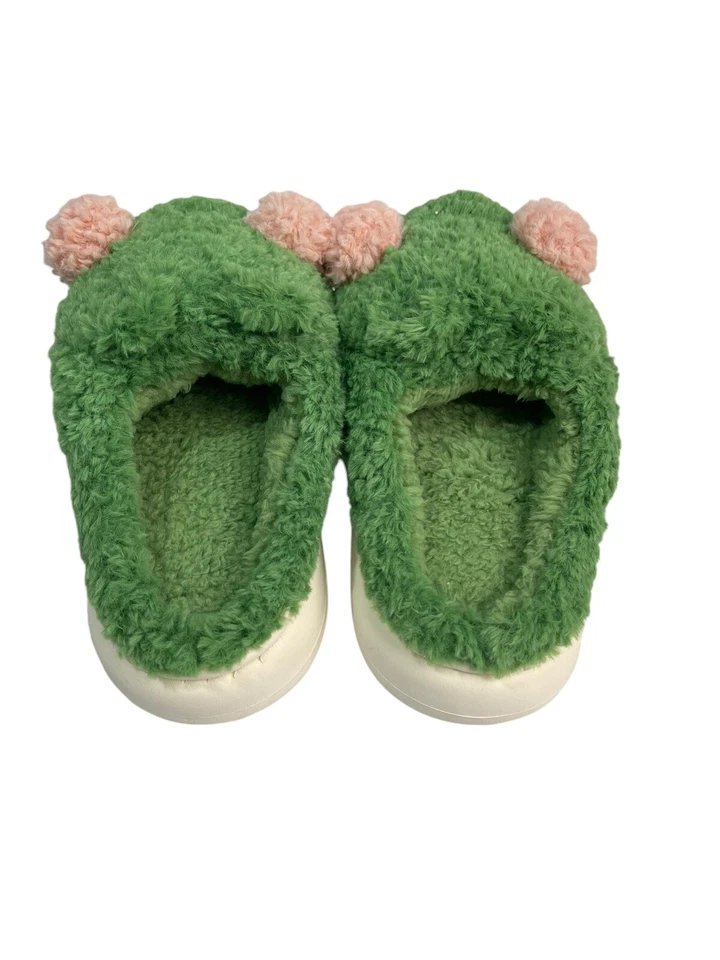 Lindas pantuflas de rana para mujer pantuflas de animales pantuflas de dormitorio 40-41 grandes 7-8 Foto 3 de 4