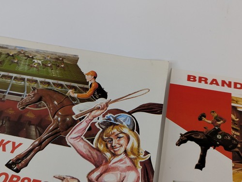 1985 Kentucky Derby Horse & Camel Racing Amusements Machine Flyer & Folder - Foto 8 di 20