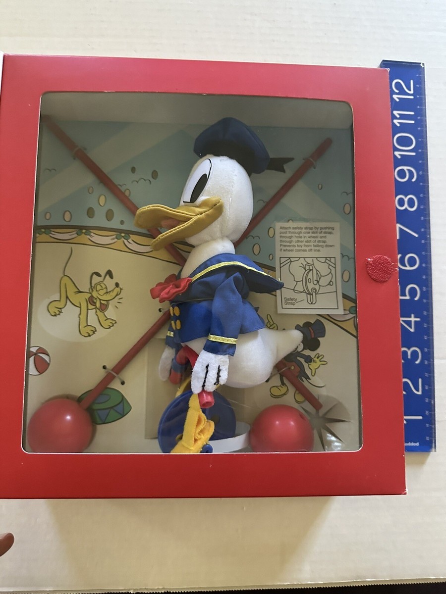 Rertro DISNEY BALANCING DONALD DUCK UNICYCLE TOY By SCHYLLING