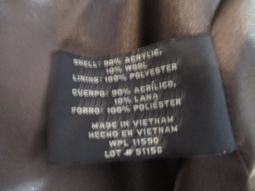 Weatherproof Windowpane Lined Shirt Jacket Shacket Size Large Acrylic Wool - Picture 6 of 7