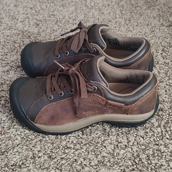 Keen 1011398 scarpe da trekking stringate da donna in pelle marrone taglia US 6 5 UK 4 EU 36