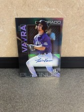 2020 Bowman Platinum Terrin Vavra Auto Top Prospect #TOP-68 Colorado Rockies 