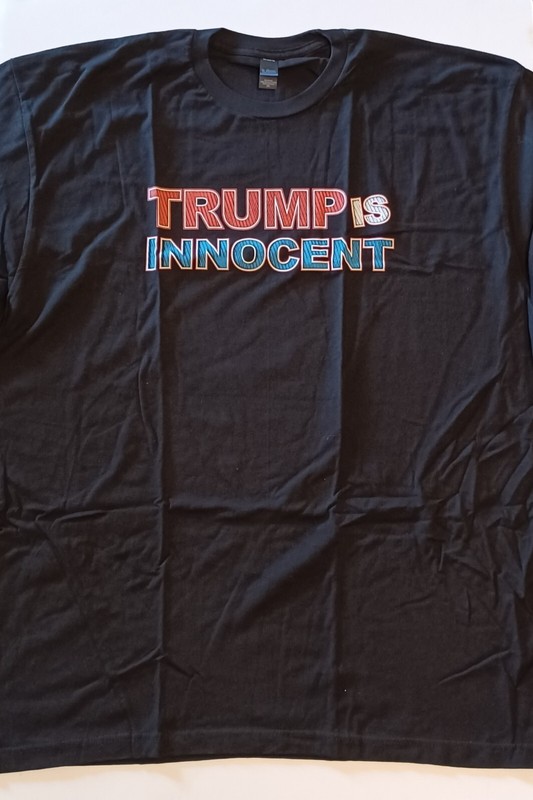 Infowars Trump Is Innocent Colorful T-shirt Men's Size 3XL