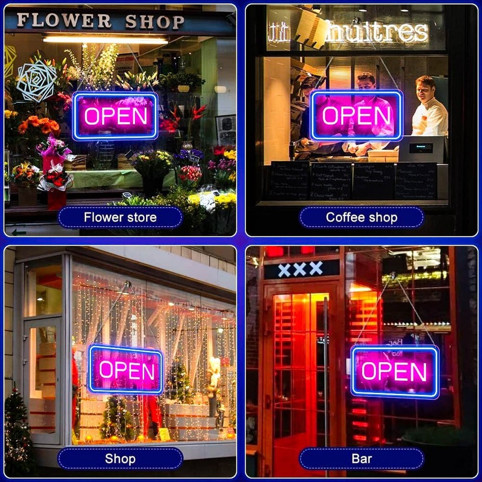 OPEN NEON SIGN outdoor ads, Led Business Open Sign, Custom Neon For ...