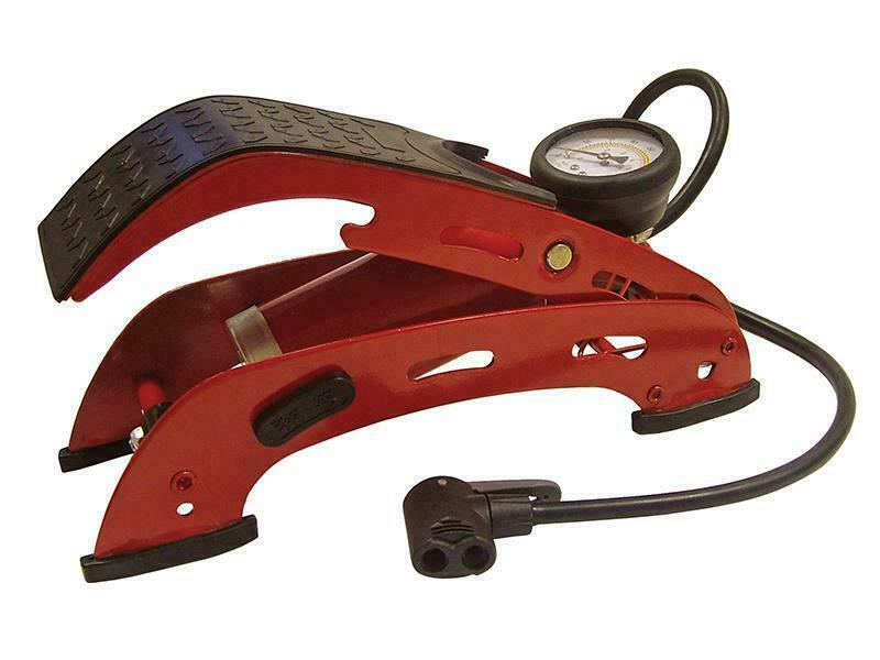 Faithfull Foot Pump Single Cylinder With Gauge FAIAUFPUMP1
