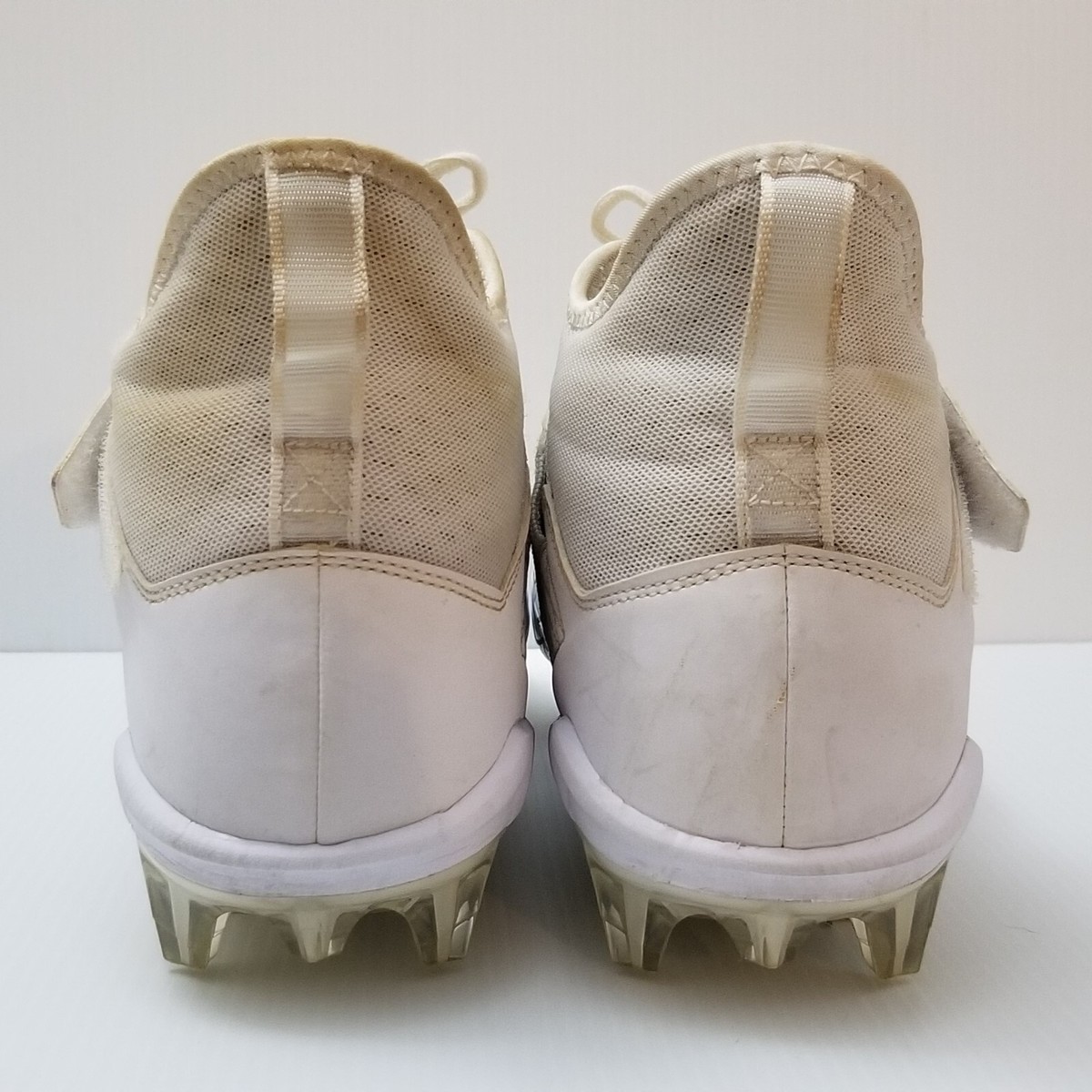 Nike Alpha Menace Pro 2 Mid Football Cleats White Chrome  display picture 1
