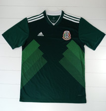 Adidas Mexico Soccer Men's Jersey Green Football Sports FIFA Home Shirt Size L