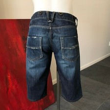 HTC Los Angeles men's washed denim bermuda shorts size 30 Made in Italy