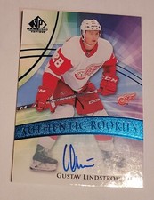 20-21 SP Game Used - Authentic Rookies Auto #143 - Gustav Lindstrom Red Wings