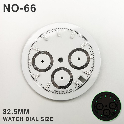 32.5MM Modified Watch Dial Chronograph Six Hands Watch Dial For VK63 Movement - Picture 11 of 12