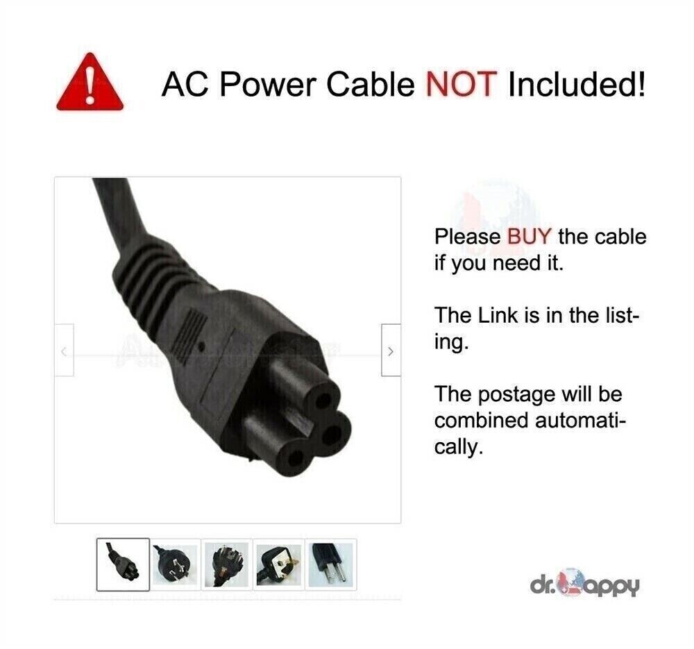 GC PRO Caricabatterie 90W Per HP Pavilion DV7 – Alimentatore 19V 4.74A Con Spinotto Tondo, Cavo Lungo, Protezioni Multiple