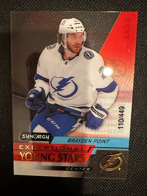 2020-21 Synergy Hockey Brayden Point #EY-23 Exceptional Young Stars /449 SP RC