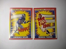 1990 SCORE Crunch Crew 552 Lawrence Taylor & 553 Derrick Thomas