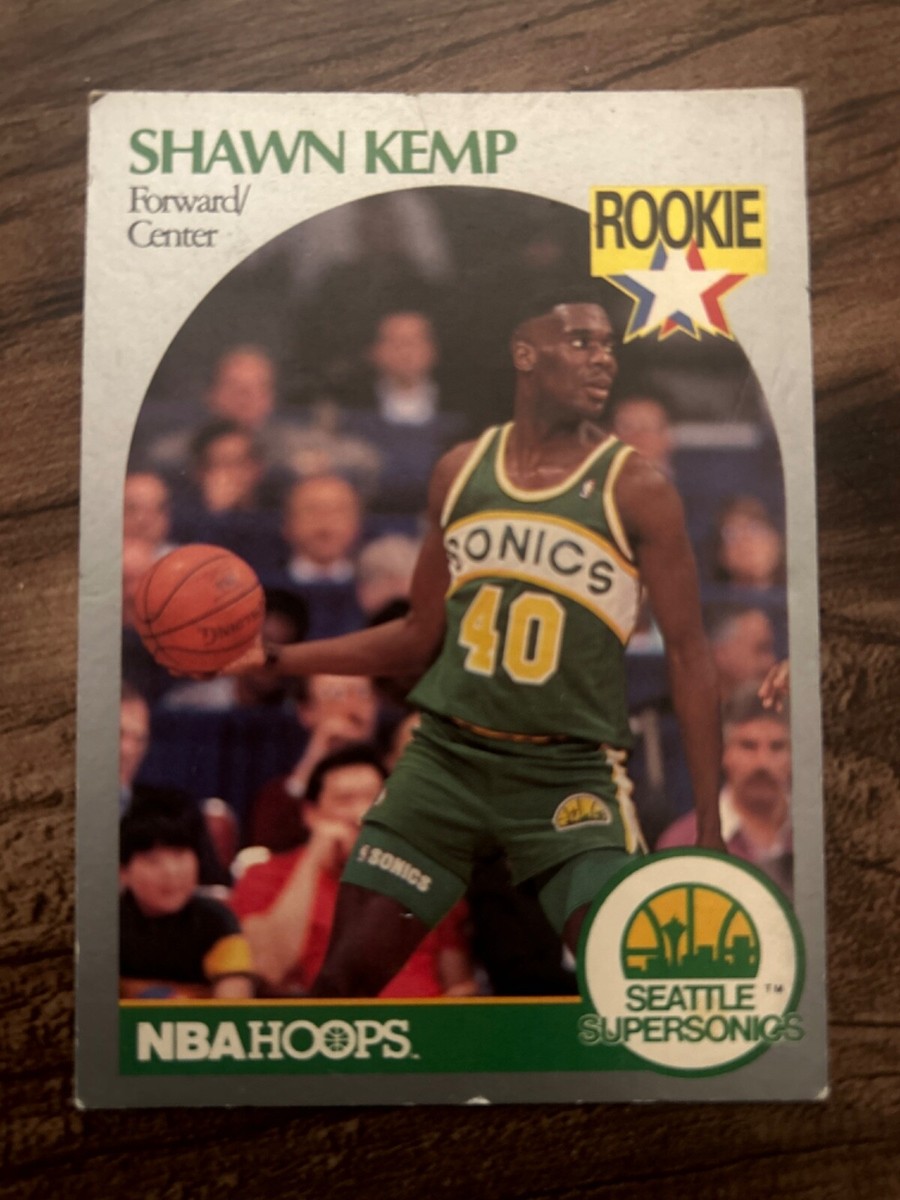 rare shawn kemp cards Amazon.com: 1990-91 NBA Hoops #279 Shawn Kemp RC Rookie Seattle SuperSonics  Official Basketball Trading Card : Sports & Outdoors main image 1
