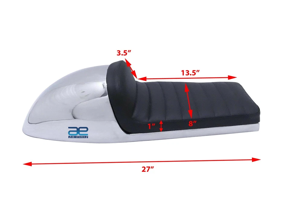 Benelli Mojave 完整座椅 铝合金 咖啡赛车 260 360 型号 ECs — 第 3/4 张图片