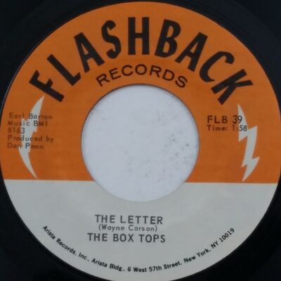 THE BOX TOPS The Letter / Happy Times FLB39 7