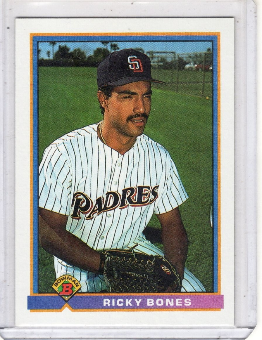 1991 Bowman Ricky Bones #643 San Diego Padres Baseball Card 