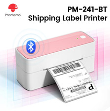 4X6 Thermal Label Printer Bluetooth+20 Shipping Labels for Package Royal Mail