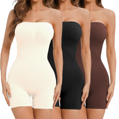 Shapewear Bodysuit For Women Tummy Control Brief Body Shaper Slimming