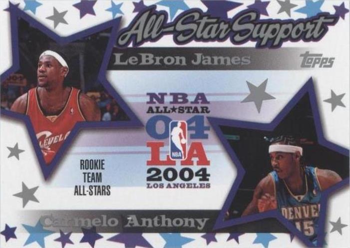 2004-05 Topps - Carmelo Anthony/LeBron James #AS-JA - 1 of 2