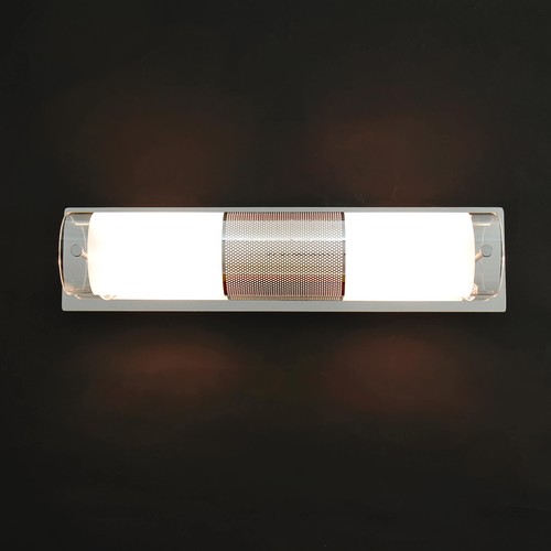 Applique Murale 3 Lumières Style Art Nouveau, Blanc Bronze Réglable, Douille E14, Pour Salle De Bain Ou Miroir