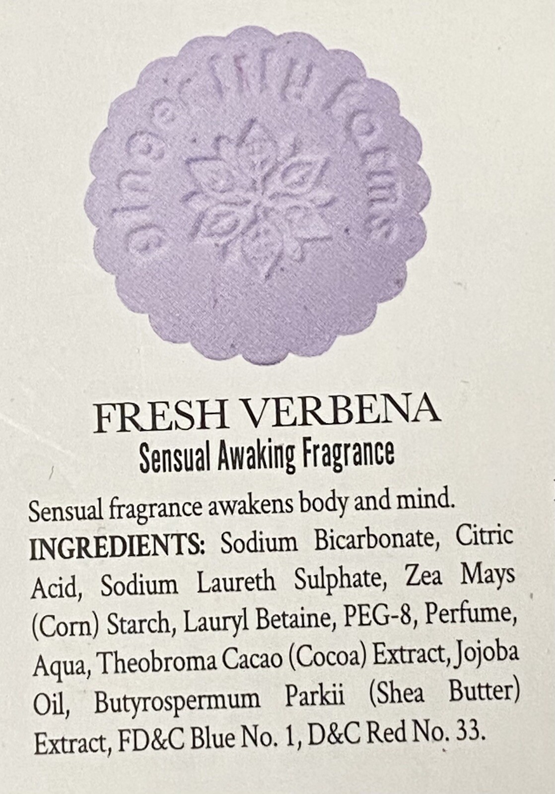 New 2 Bath Bombs Relax Ginger Lily Farms Verbena Sensual Awakening Bomb