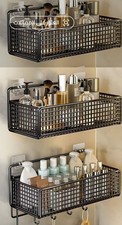 Modern Wall-Mounted Bathroom Shower Shelf No Drilling Rustproof Storag