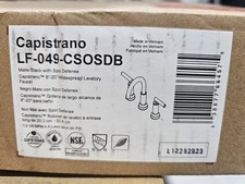 Pfister Capistrano 8" Widespread Bathroom Sink Faucet, Matte Black Two Handle