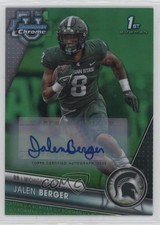 2023 Bowman U Chrome Prospect Green Refractor 25/99 Jalen Berger #121 Auto 6o3