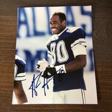 2x Alvin Harper #80 Dallas Cowboys Hand Signed Autographed 8x10 Photo