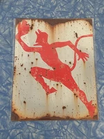 Running Devil German U-Boat Emblem U-57 U-552 U-2513 WW2 WWII Print Sign