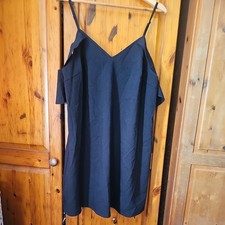 SHEIN Curve black off the shoulders / cold shoulder slip dress plus size 1xl 18 