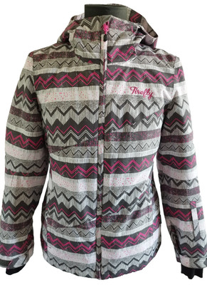 Firefly Aquabase Elite Damenjacke Gr. S/M Outdoor Winterjacke Pink-Grau #Madeira