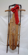 Vintage Flexible Flyer Junior Airline 51 Snow Sled 51  Wood Metal