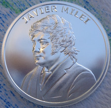1 oz. JAVIER MILEI Vive La Libertad silver BU round .999 fine silver 116.91 per troy oz