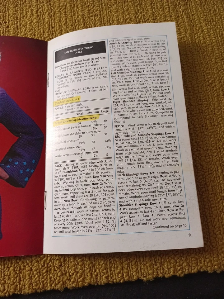 SWEATER PATTERNs Crochet KNIT ARAN Pullover BLOUSE Tunic BULKY JACKET Book 257 - Image 4 of 4