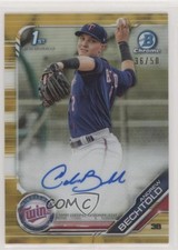 2019 Bowman Chrome Prospect Gold Refractor 36/50 Andrew Bechtold Auto p7m