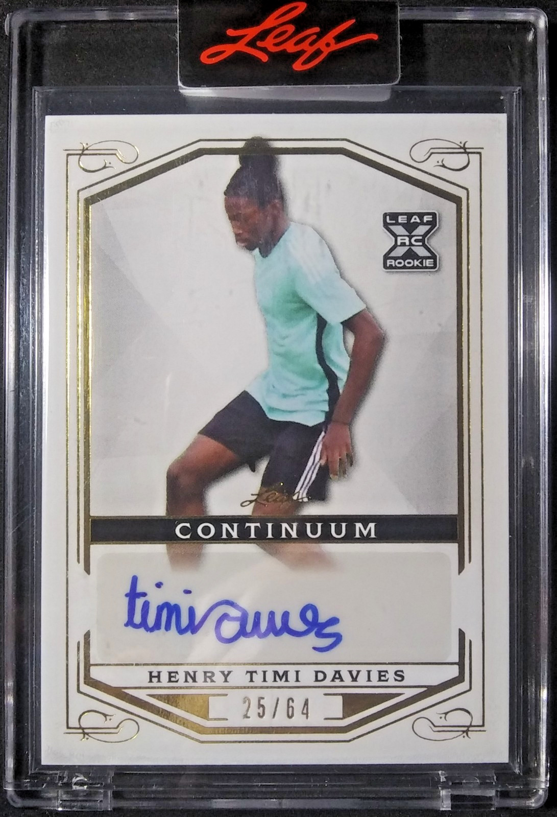 2022 Leaf Continuum /64 Rookie Autographs #101 Henry Timi Davies RC SSP ENCASED