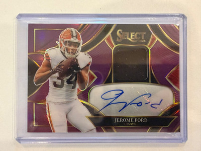 2025 Panini Select Jerome Ford Purple Patch Auto /49 SME-JFD