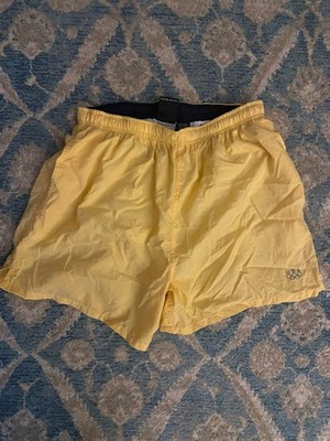 Vintage USA Olympic Team Yellow Swim Shorts Size L Officially Licensed