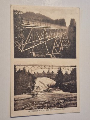PK - Argentobelbrücke /Eistobelwasserfall - 192? - Hugo Mauch - gelaufen